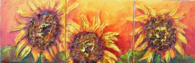 Sunflowers (triptych)