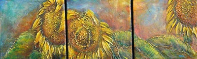 Three Sunflowers I (triptych)